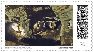 Briefmarke individuell, Muster, Sandsteinhöhle Walldorf