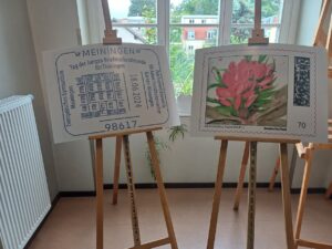 Der Sonderstempel und die Briefmarke individuell zum Tag der Jungen Briefmarkenfreunde 2024
