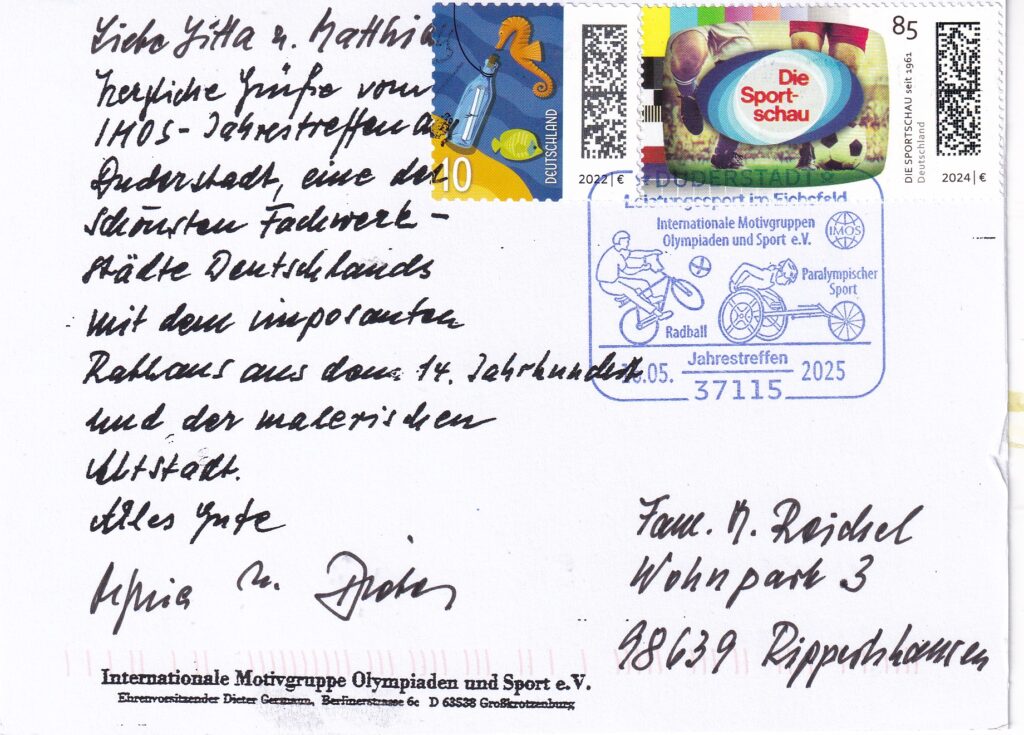 Grüße von der IMOS aus Duderstadt.