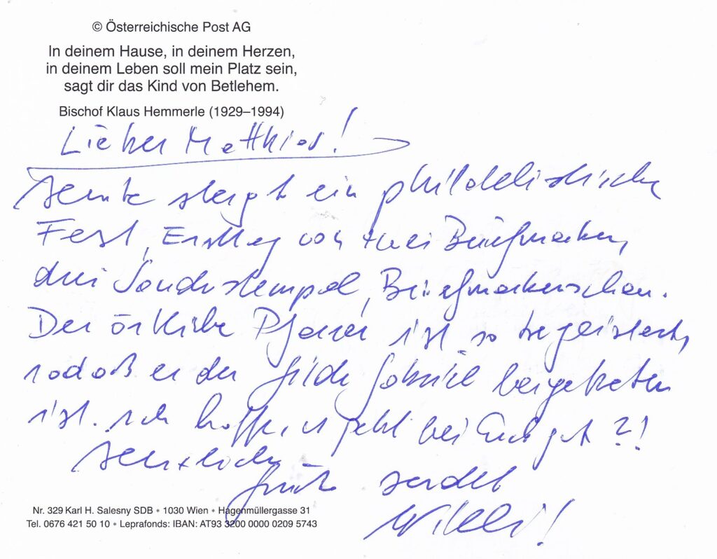 Grüße von Wilhelm Remnes aus Österreich.