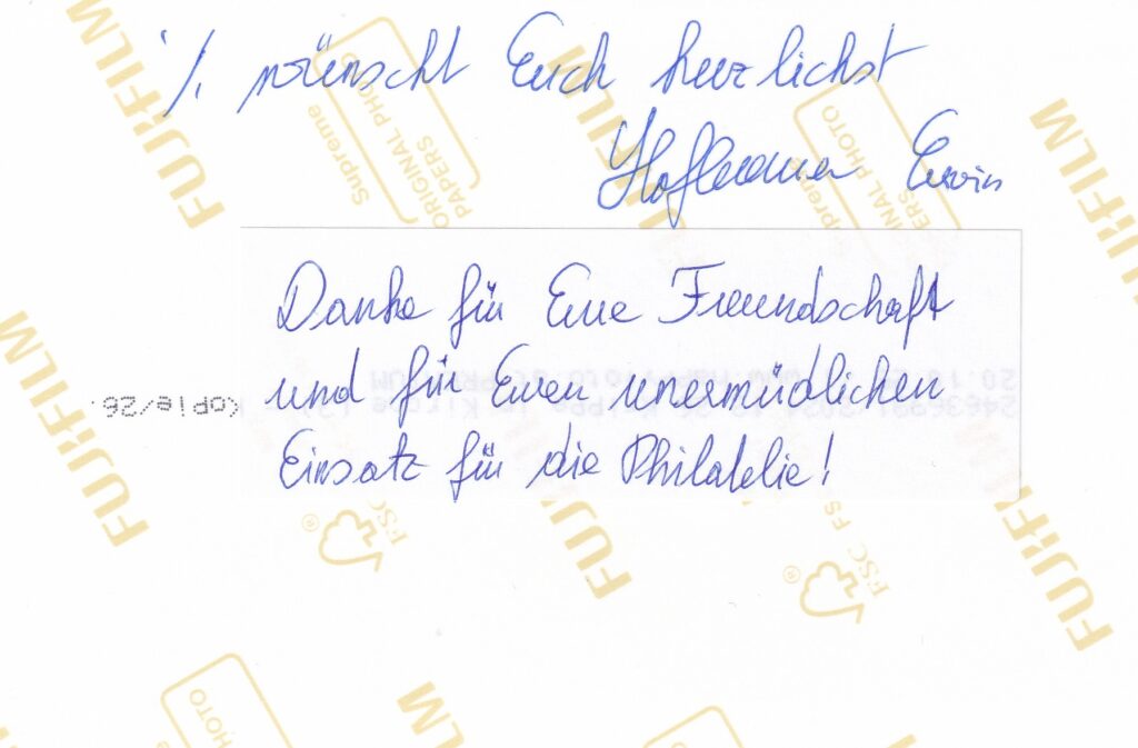 Erwin Hofbauer sendet Grüße!