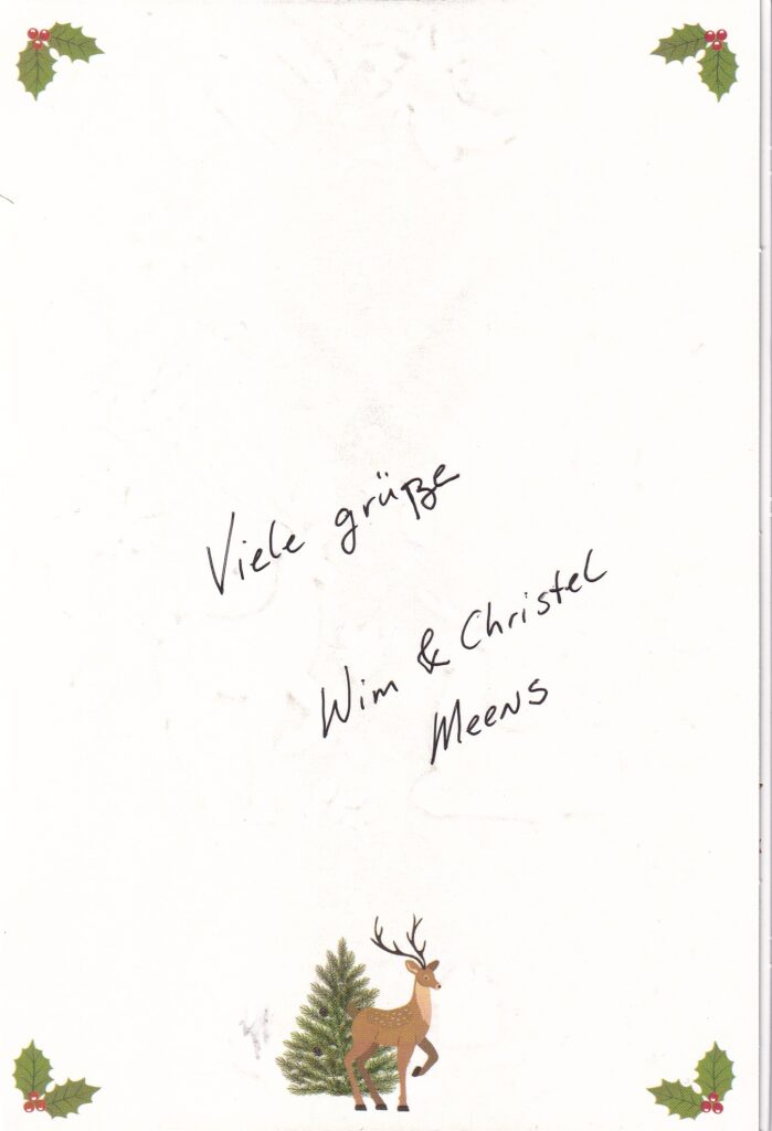 Grüße vom Vereinsmitglied Wim Meens!