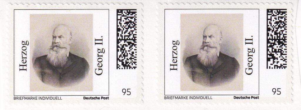 Beispielbild Kaufangebot Briefmarken, Motiv Herzog Georg II
