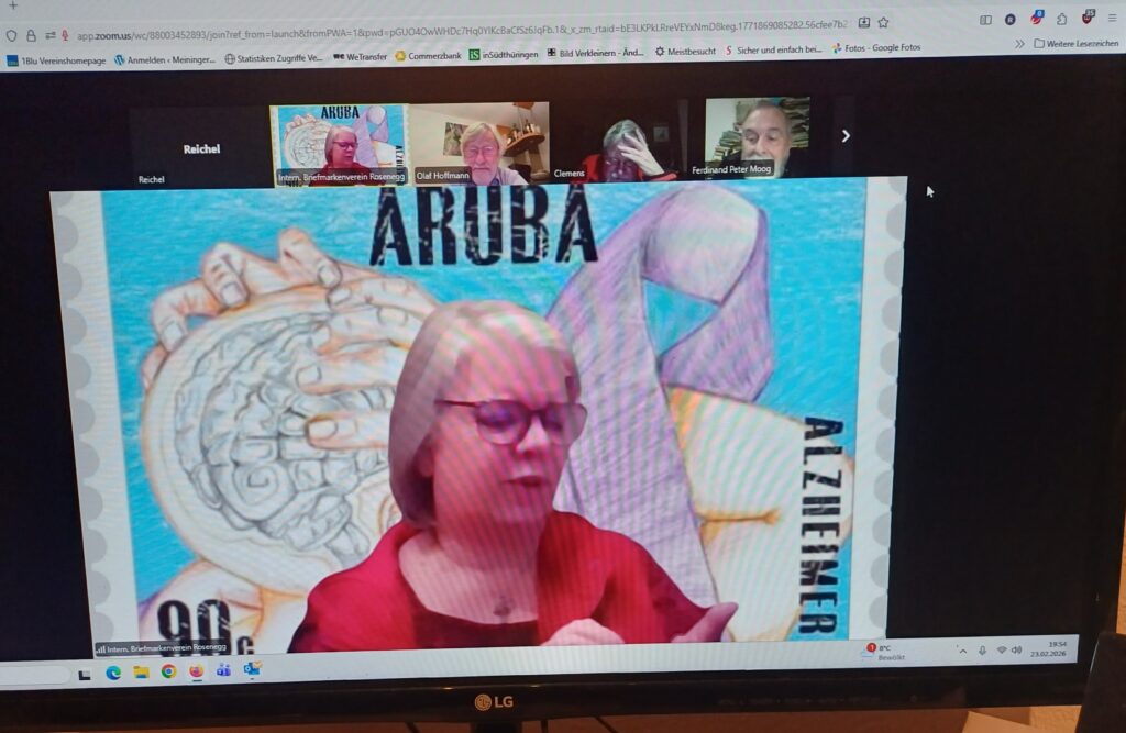 Sehr schöner Vortrag: Briefmarken und Wein in Deutschland, Europa und International von Olaf Hoffmann.