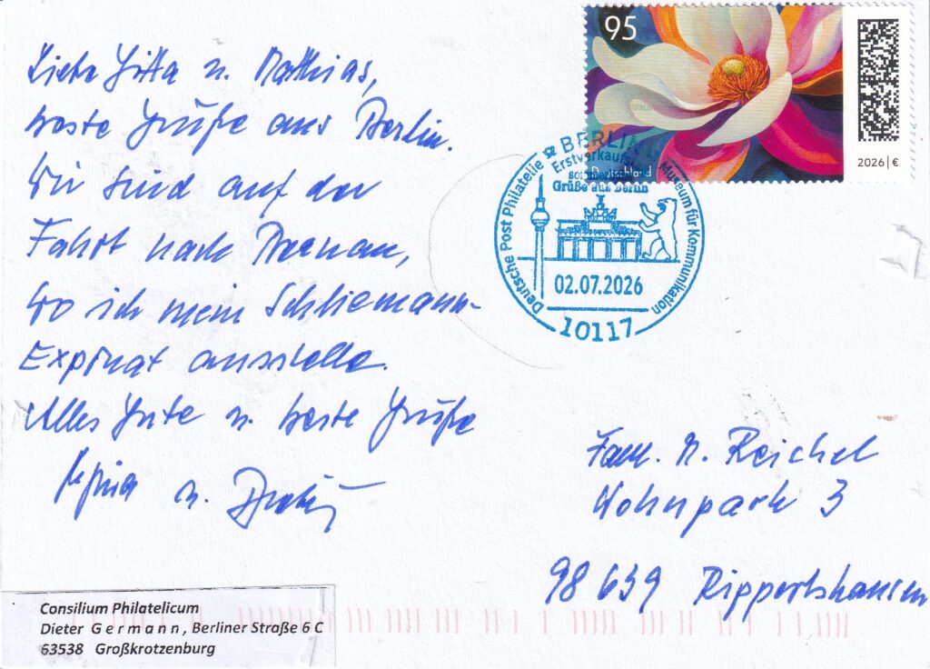Grüße von Regina und Dieter Germann
