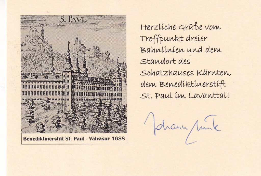Grüße von Sammlerfreund Johann Funk aus Villach in Österreich